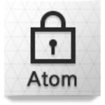 atom locker android application logo